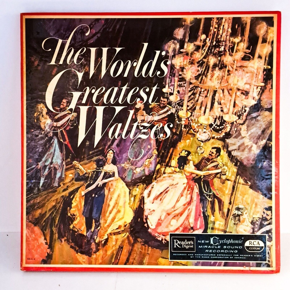 Readers Digest Worlds Greatest Waltzes 3 LP Vinyl Record‎ Set VTG RCA Classical